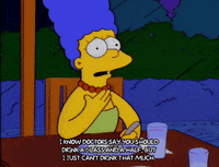 marge simpson drinking GIF