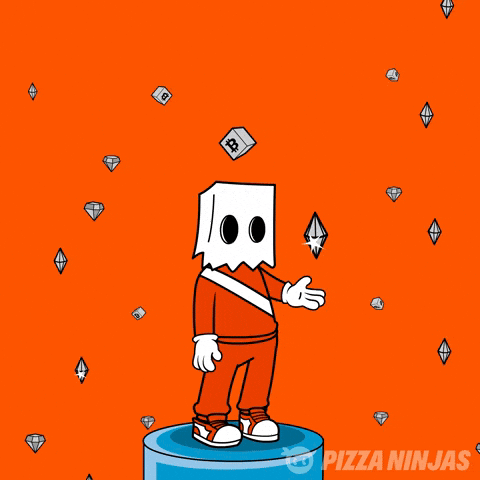 Loop Floating GIF by Pizza Ninjas