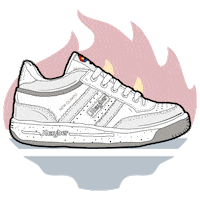 jhayber_es vintage sneakers old school zapatillas Sticker