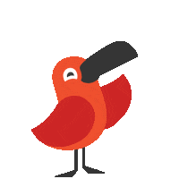 Cambly happy swipe up swipe bird Sticker