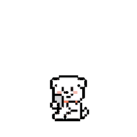 Guidang dog pixel pixelart like Sticker