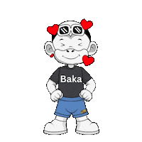 Ojos Locos White Monkey Sticker by Zhot