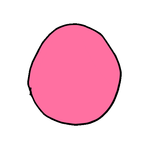 pink circle Sticker