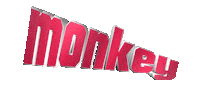 text monkey Sticker