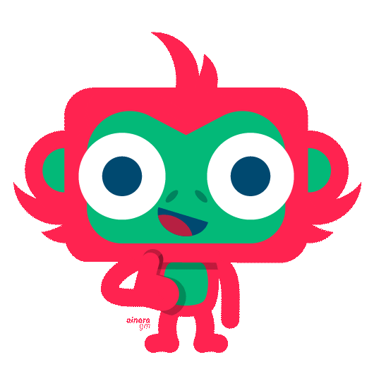 ainaragm giphyupload ok feliz mona Sticker
