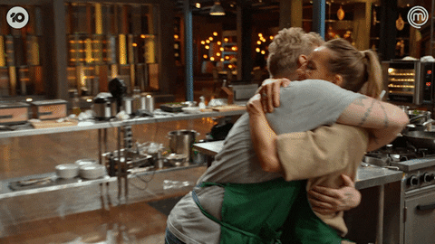 Hugging Hug GIF by MasterChefAU