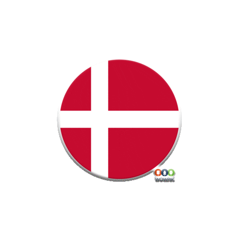 Flag Denmark Sticker by wowcreative@wowpik.vn