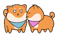 Happy Shiba Inu Sticker by Kennymays