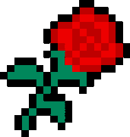 Red Rose Flower Sticker by ?an!c Official