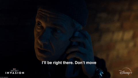 Stay There Phone Call GIF by Marvel Studios