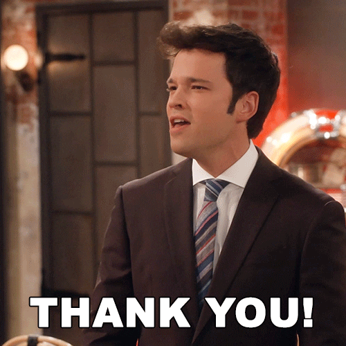 Nathan Kress Thank You GIF by Paramount+