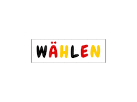 Deutschland Wahltag Sticker