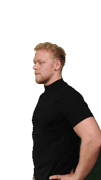 Krullmentoring yes thumbsup side look colin krull Sticker