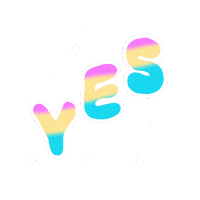Rainbow Yes Sticker