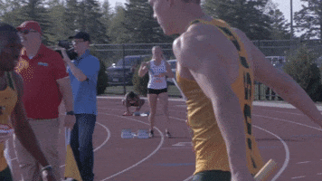 Track And Field Bison GIF by NDSU Athletics