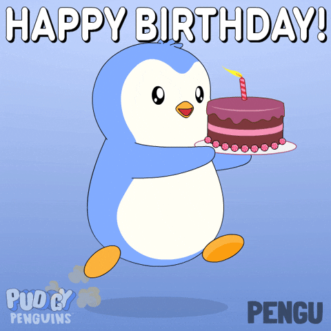 Happy Birthday GIF by Pudgy Penguins