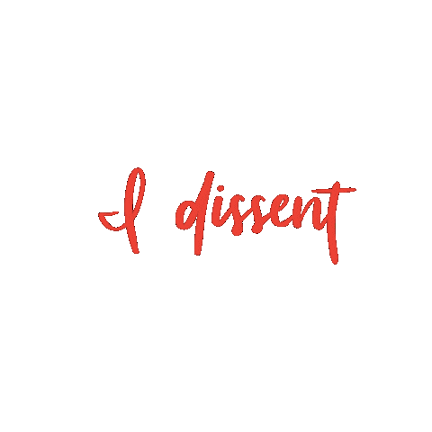 thedefiantdaughter rbg ruth bader ginsberg i dissent the dissent project Sticker
