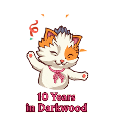 10 Years Cat Sticker by MYTONA