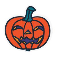 hanna-guenther halloween fall spooky autumn Sticker