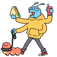 Happy Lets Go Sticker by Holler Studios