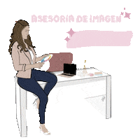 Pink Girl Sticker by micaaccesorios