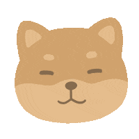 Happy Shiba Inu Sticker
