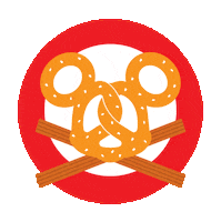 pretzel churros Sticker by The Lost Bros