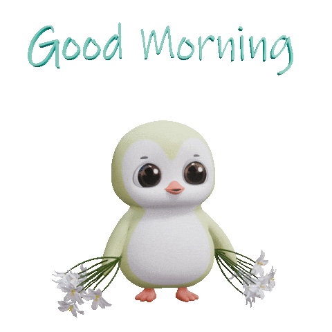Happy Good Morning Sticker by Pengu