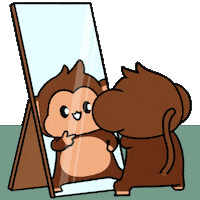 Star Admire Sticker by Chimpers