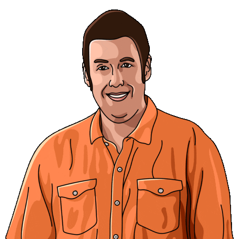 Happy Adam Sandler Sticker by Ka-pow