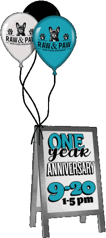Anniversary Sticker by Raw And Paw Co