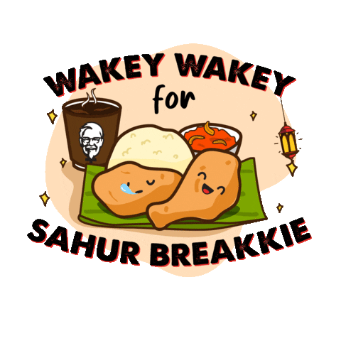 Ramadan Kepci Sticker by KFC Malaysia