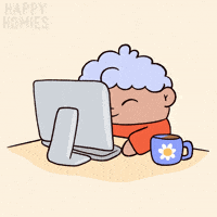 Tired Joy GIF by Happy Homies