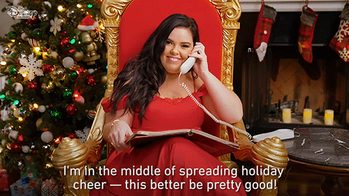Miranda May Christmas GIF by Disney Channel