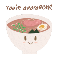 DimSumDee food kawaii adorable ramen Sticker