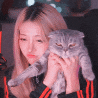 Looks Up Cute Girl GIF