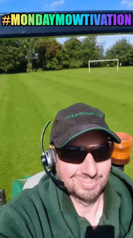 jimmythemower monday motivation riding grass GIF