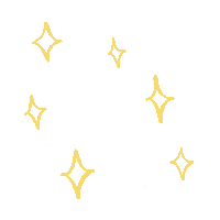kotokutahe white star stars yellow Sticker