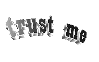 trust me text Sticker