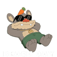 Happy Beach Day Sticker