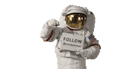 Follow Sticker by NASA