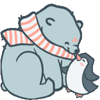 Polar Bear Love Sticker