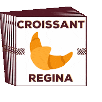 Croissant Sticker by Cafe Regina