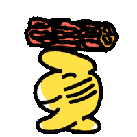 panikaxyz wood log firewood lustrfestival Sticker