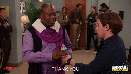 tituss burgess thank you GIF by Unbreakable Kimmy Schmidt