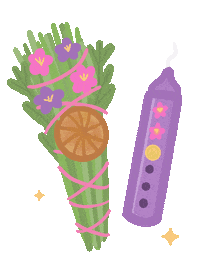 Magic Candle Sticker by Politopia Ilustraciones