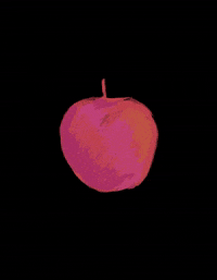nkpcreate eating eat apple bite GIF