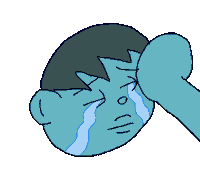 Sad Sticker Sticker by Mekamee