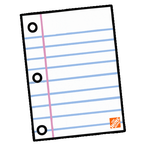 Back To School Checklist Sticker by The Home Depot