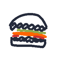 padnapp burger padna padna app padna food Sticker